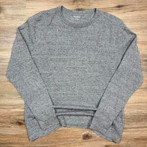 grey old navy waffle knit thermal sweater